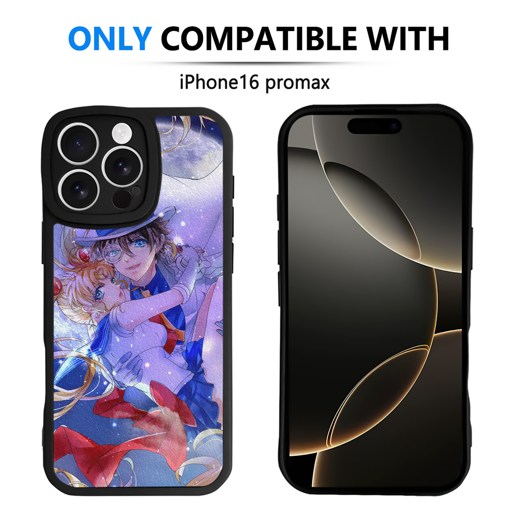 （画像用） 美少女戦士セーラームーン Sailor Moon 【iPhone 16シリーズ対応】シリコンスマホケース（レザー調） 材質：シリコン